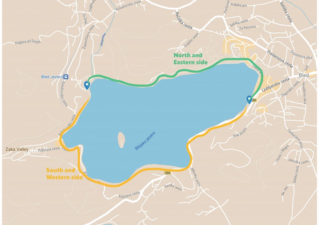 Where to stay in Bled map
