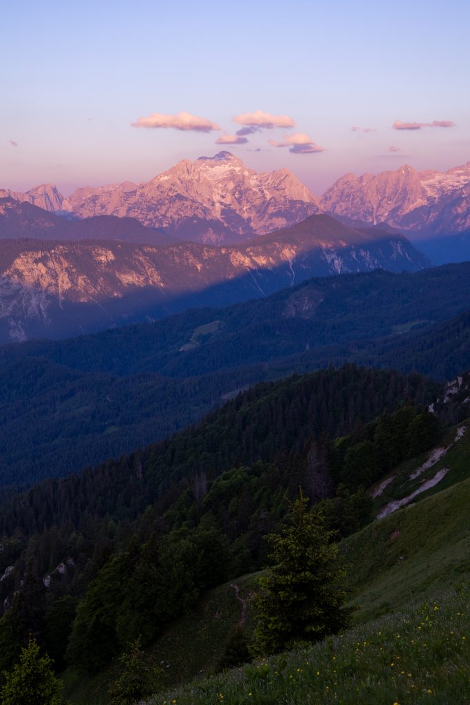 Mount Triglav from the Golica hike