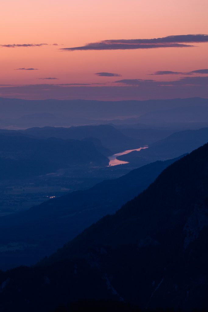 Sunrise from Golica hike